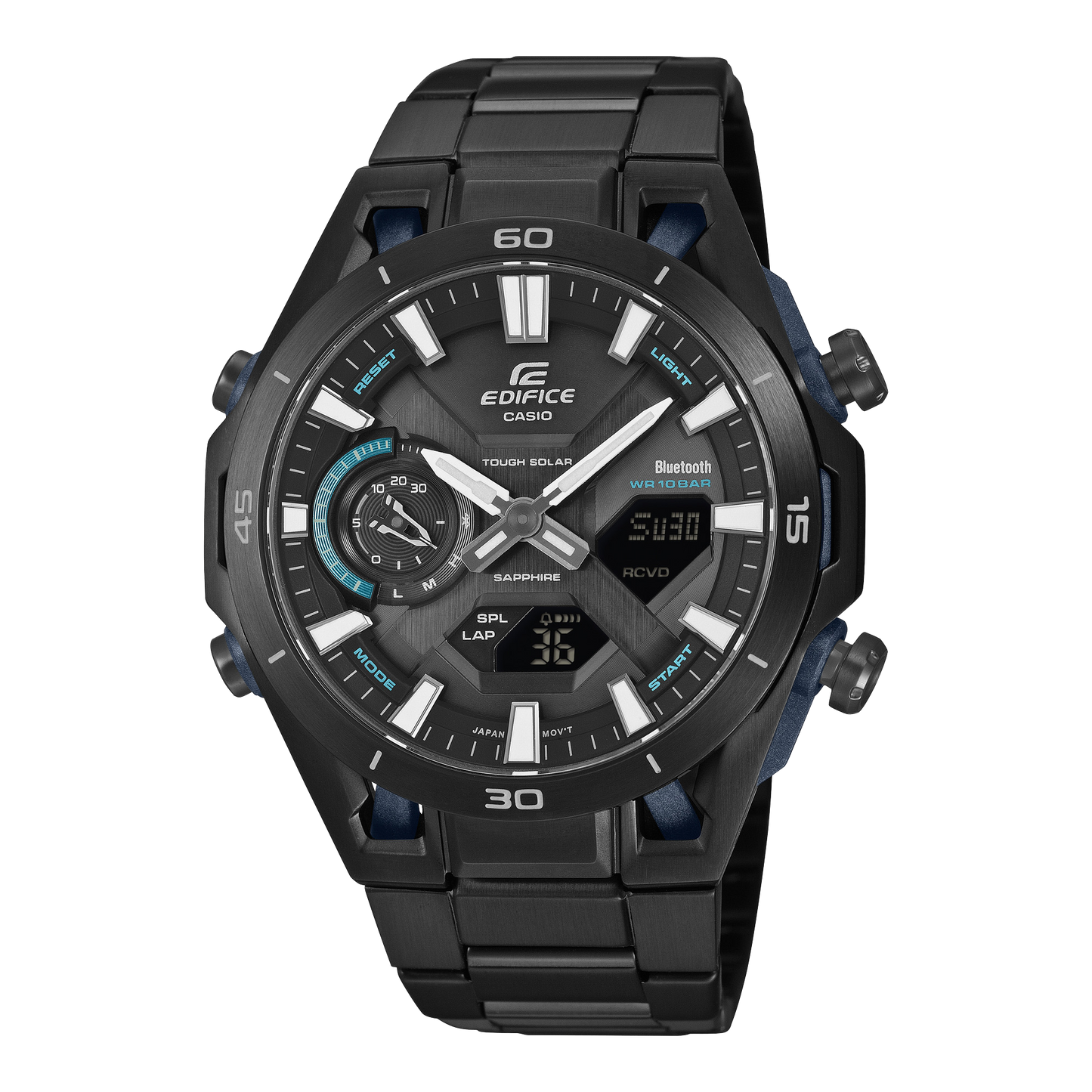 Casio EDIFICE SOSPENSIONE ECB-2300YDC-1AJF — Black IP Bluetooth Tough Solar Sapphire Glass