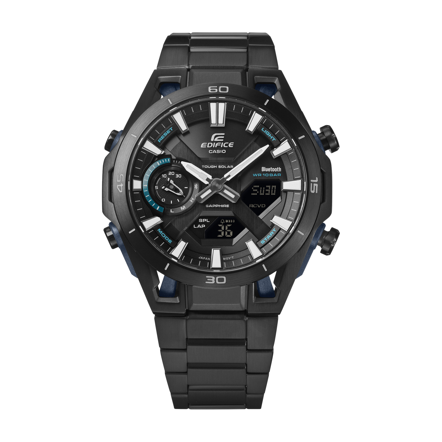 Casio EDIFICE SOSPENSIONE ECB-2300YDC-1AJF — Black IP Bluetooth Tough Solar Sapphire Glass