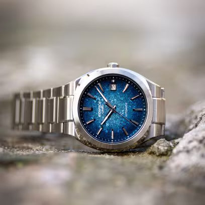 Casio EDIFICE EFK-200D-2AJF AUTOMATIC — Sapphire Glass See-Through Back Mechanical Stainless Steel