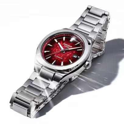 Casio EDIFICE EFK-200D-4AJF AUTOMATIC — Sapphire Glass See-Through Back Mechanical Stainless Steel