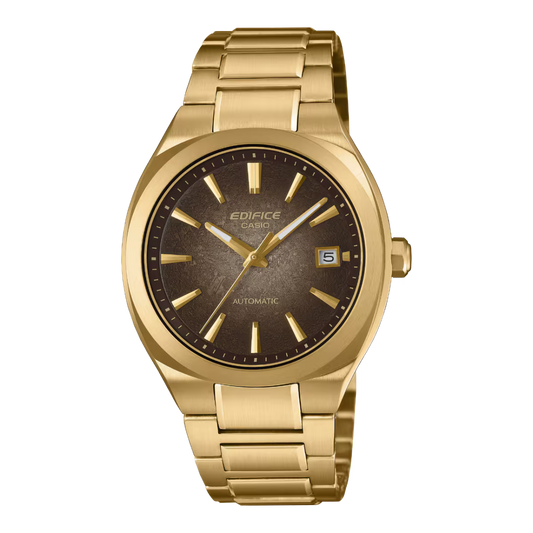 Casio EDIFICE EFK-200DG-5AJF AUTOMATIC — Gold IP Sapphire Glass See-Through Back Mechanical
