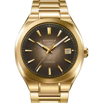 Casio EDIFICE EFK-200DG-5AJF AUTOMATIC — Gold IP Sapphire Glass See-Through Back Mechanical