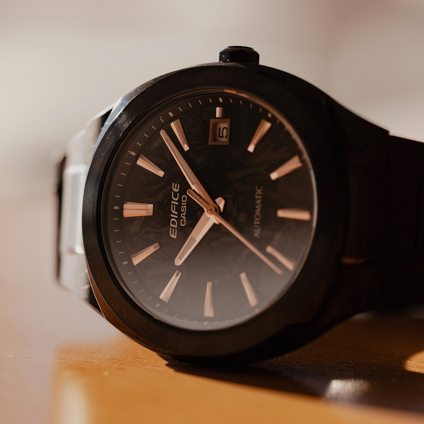 Casio EDIFICE EFK-200XPB-1AJF AUTOMATIC — Forged Carbon Case & Dial Sapphire Glass Mechanical