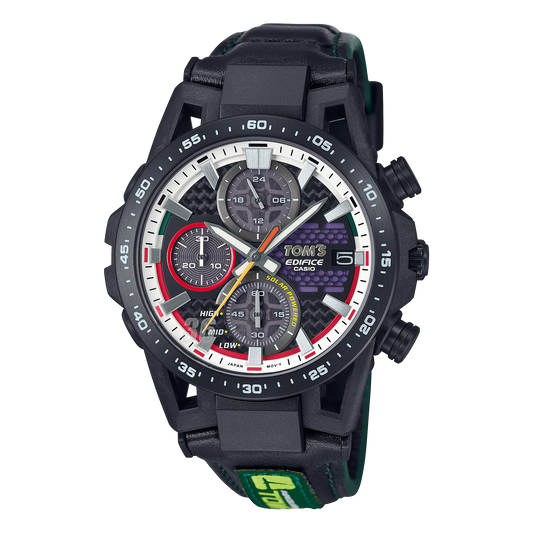 Casio EDIFICE EFS-S641TMS-1AJR TOM'S 50th Anniversary Edition — Solar Sapphire Glass Leather Band