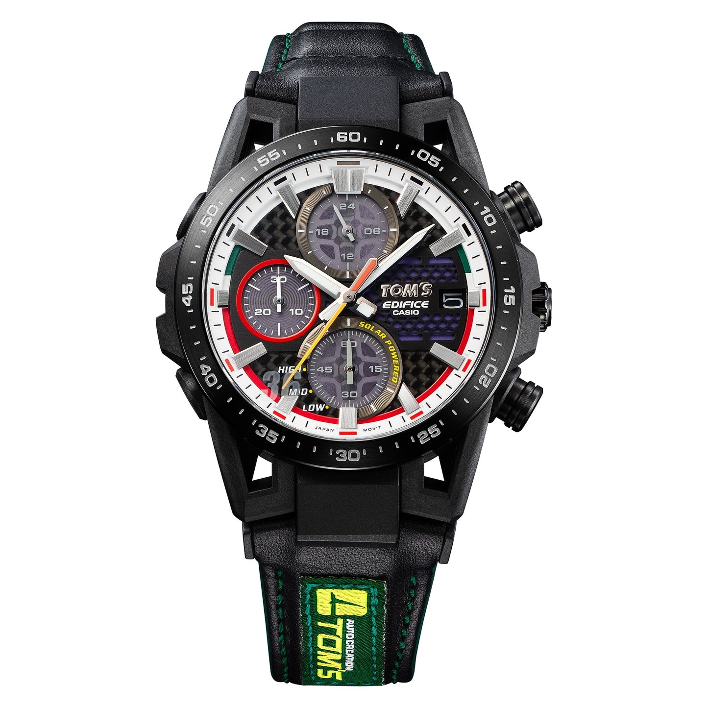 Casio EDIFICE EFS-S641TMS-1AJR TOM'S 50th Anniversary Edition — Solar Sapphire Glass Leather Band