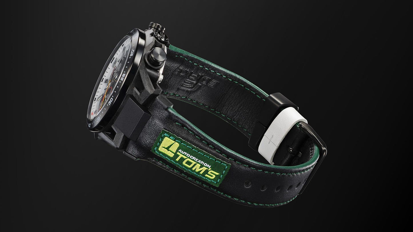 Casio EDIFICE EFS-S641TMS-1AJR TOM'S 50th Anniversary Edition — Solar Sapphire Glass Leather Band