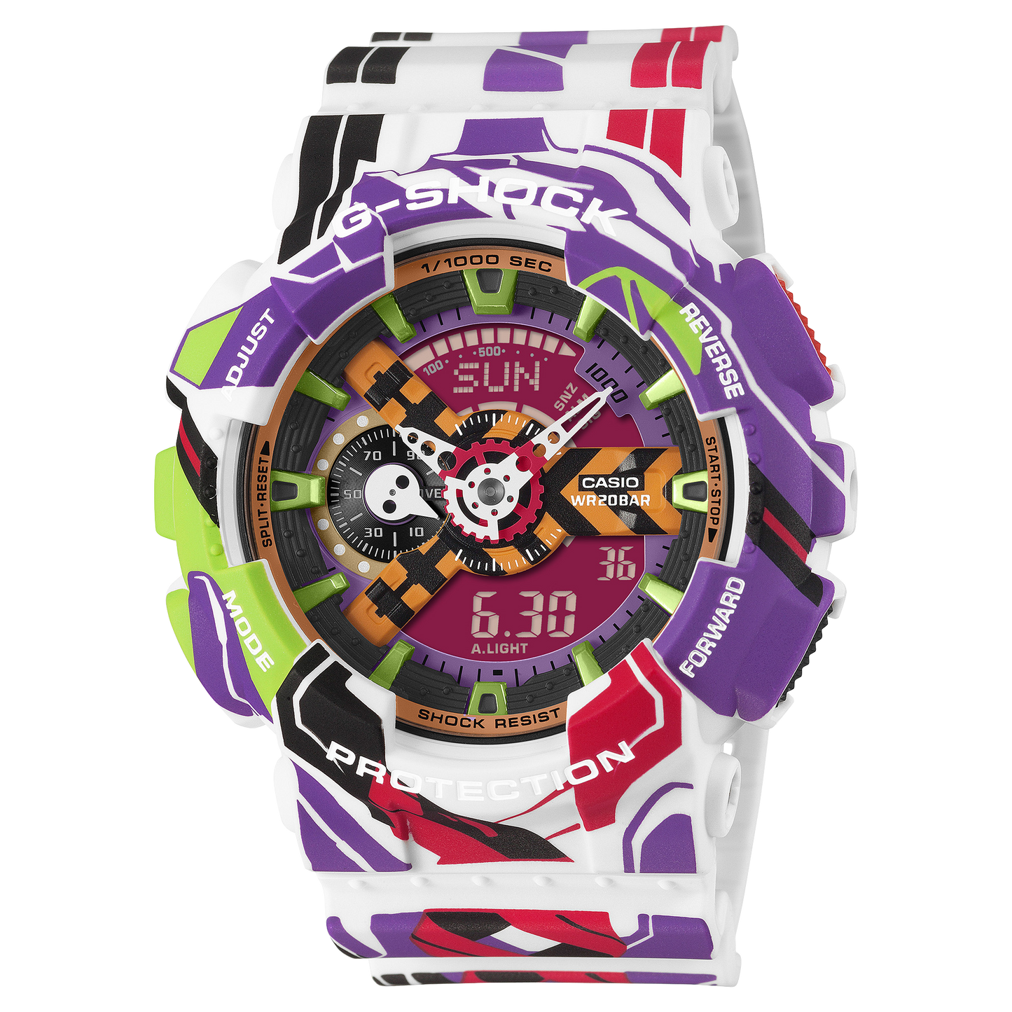 Casio G-SHOCK GA-110EVA30-7AJR Evangelion 30th Anniversary Collaboration — Analog-Digital Shock Resistant
