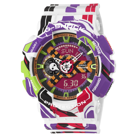 Casio G-SHOCK GA-110EVA30-7AJR Evangelion 30th Anniversary Collaboration — Analog-Digital Shock Resistant
