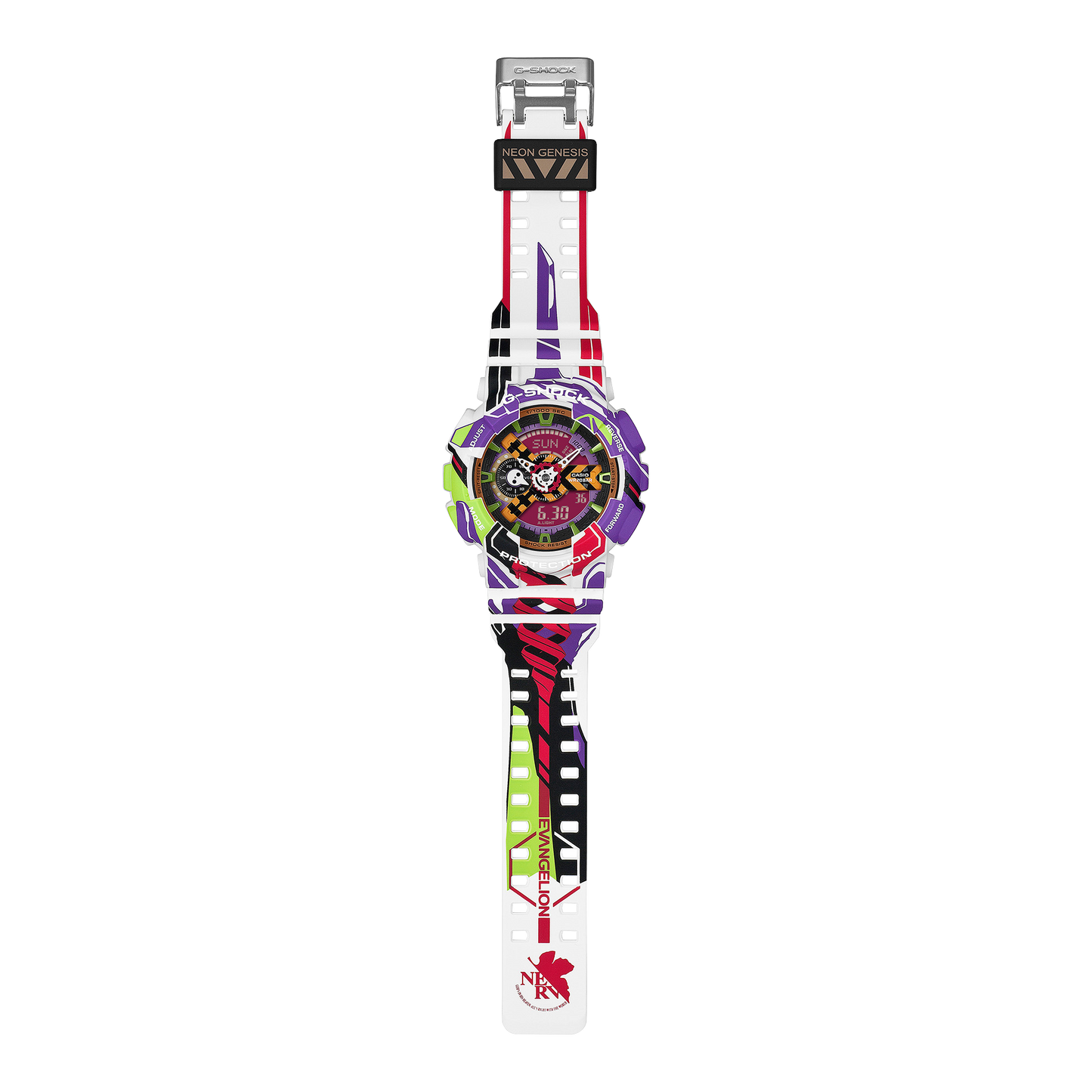 Casio G-SHOCK GA-110EVA30-7AJR Evangelion 30th Anniversary Collaboration — Analog-Digital Shock Resistant