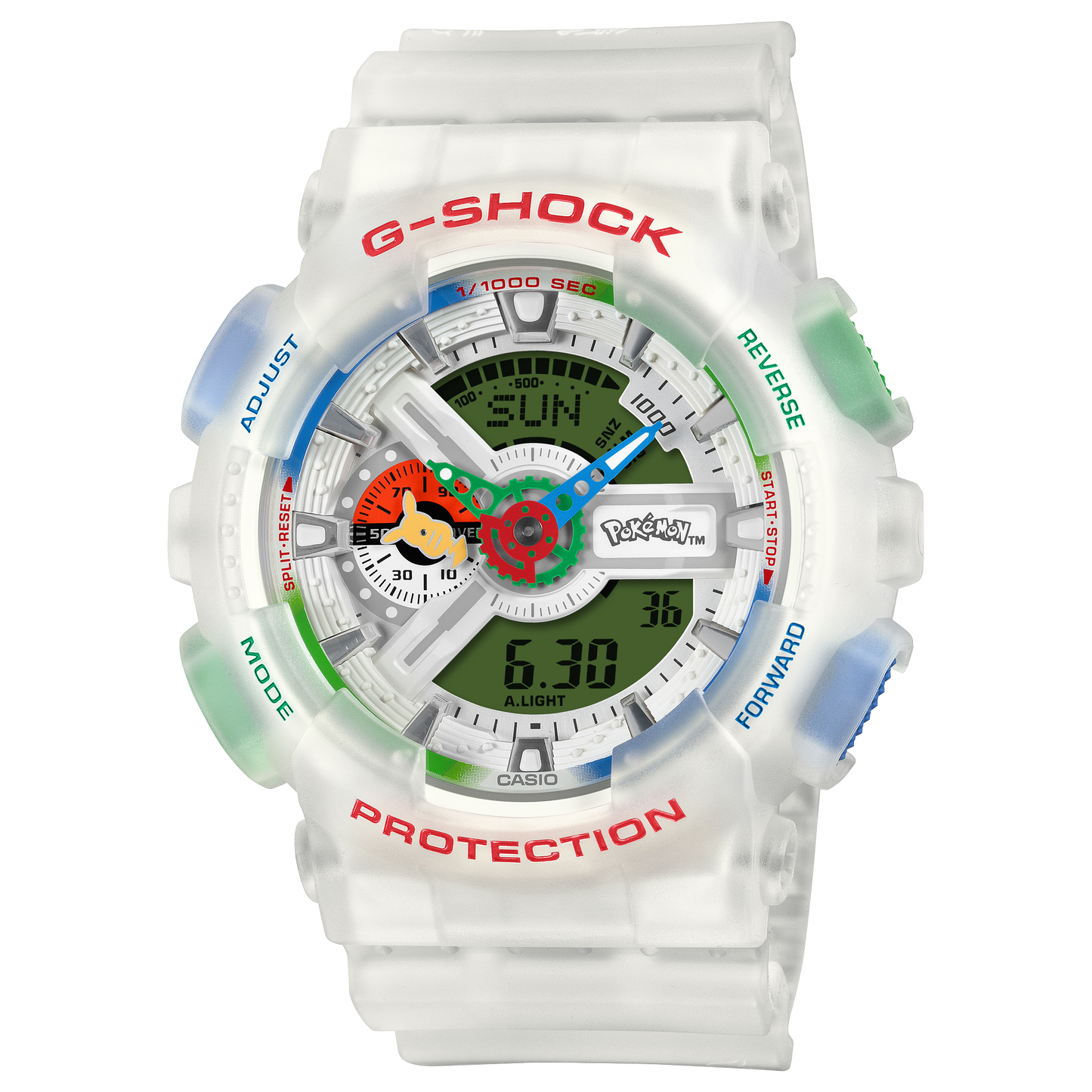 Casio G-SHOCK GA-110PKM-7AJR Pokémon 30th Anniversary Collaboration — Analog-Digital Shock Resistant