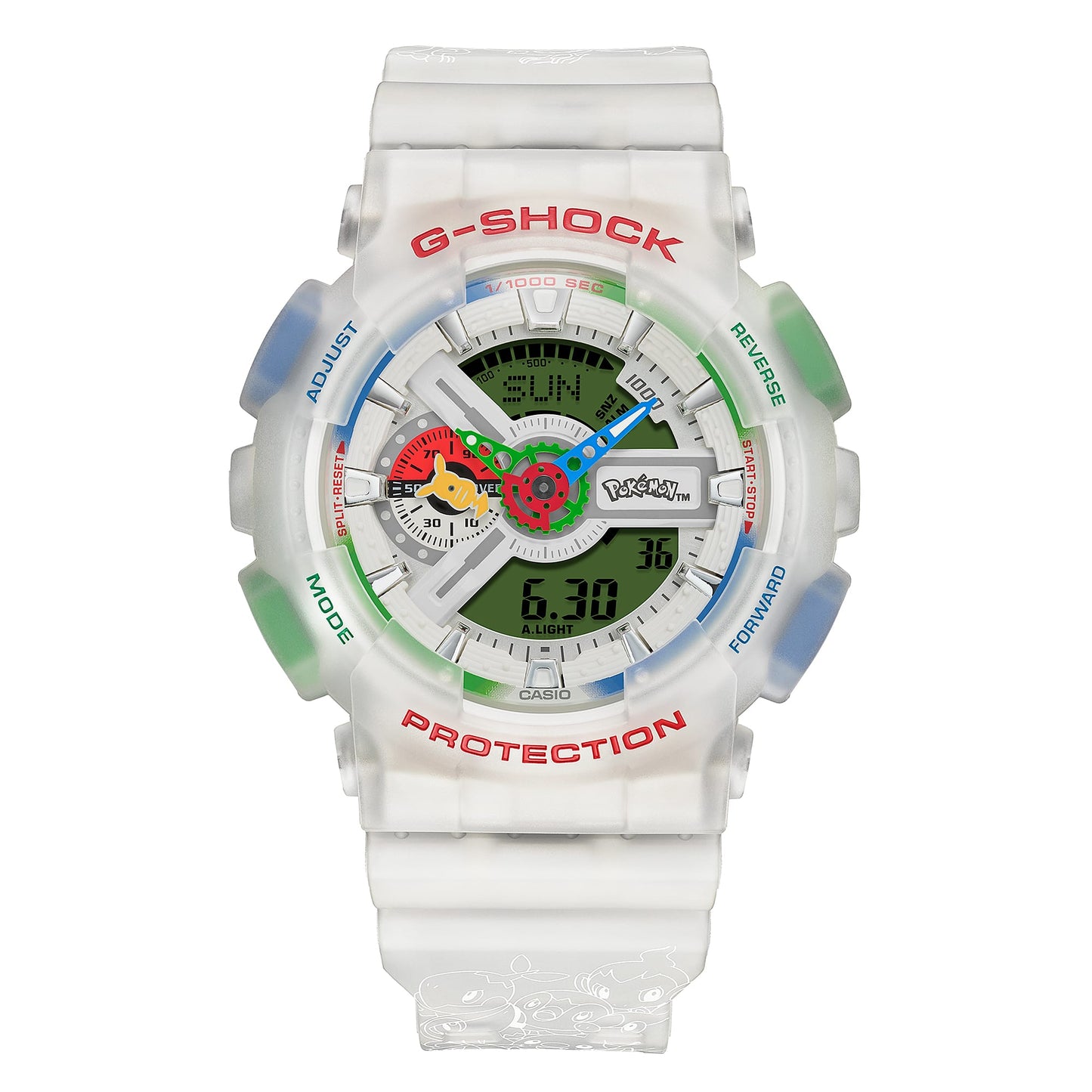 Casio G-SHOCK GA-110PKM-7AJR Pokémon 30th Anniversary Collaboration — Analog-Digital Shock Resistant