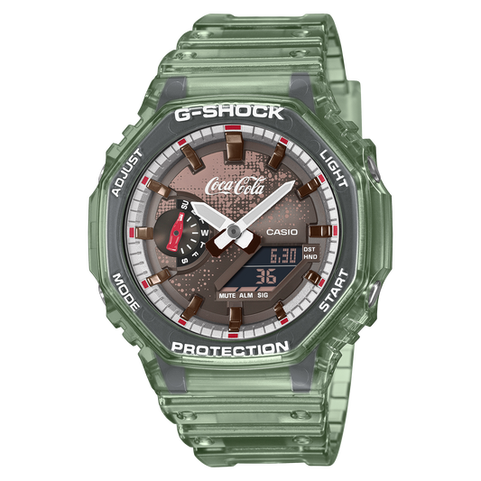 Casio G-SHOCK GA-2100CC-3AJR Coca-Cola® 140th Anniversary Collaboration — Analog-Digital Shock Resistant