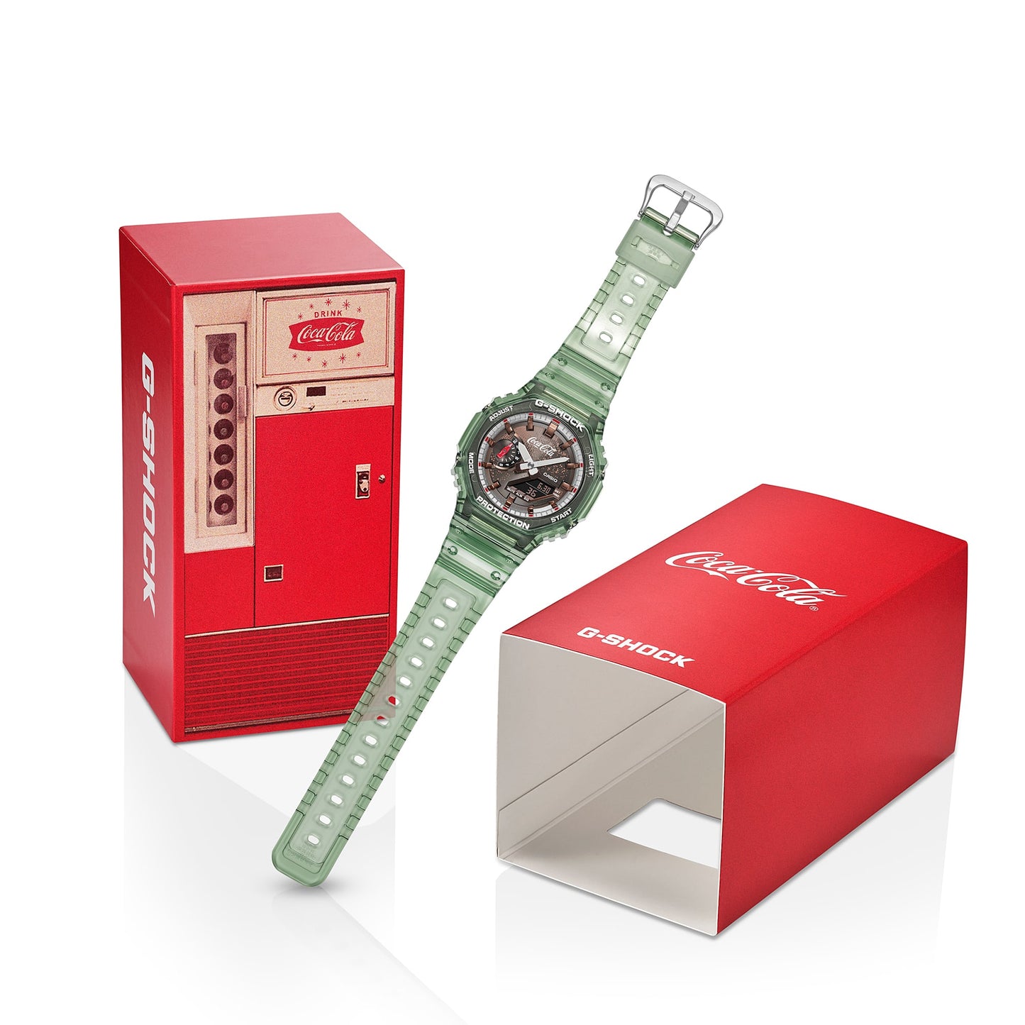 Casio G-SHOCK GA-2100CC-3AJR Coca-Cola® 140th Anniversary Collaboration — Analog-Digital Shock Resistant