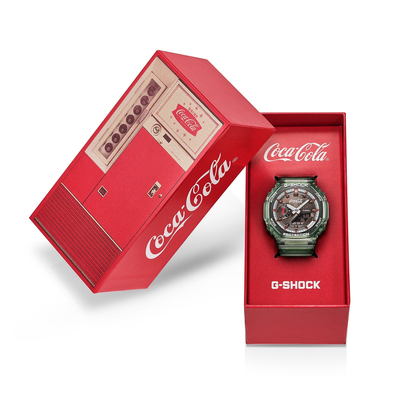 Casio G-SHOCK GA-2100CC-3AJR Coca-Cola® 140th Anniversary Collaboration — Analog-Digital Shock Resistant