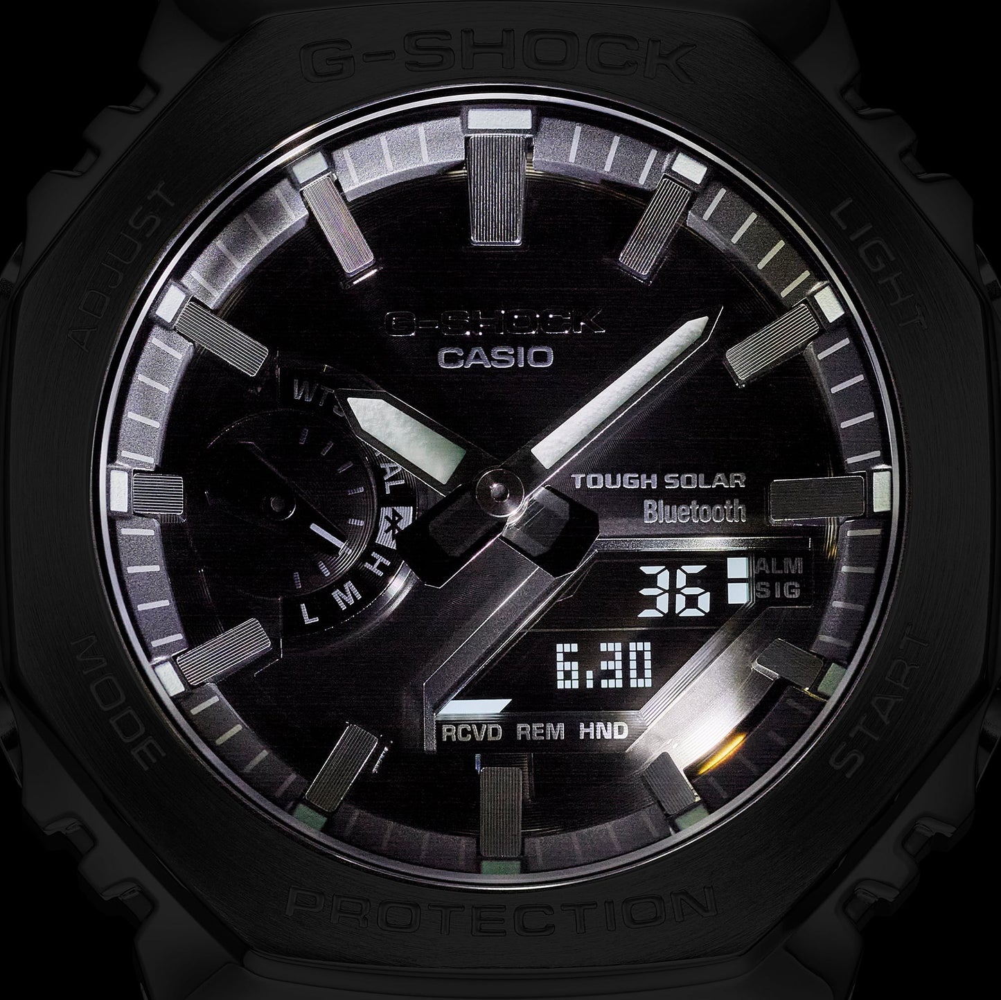 Casio G-SHOCK GM-B2100BT-1AJF FULL METAL — Bluetooth Tough Solar Black Bezel
