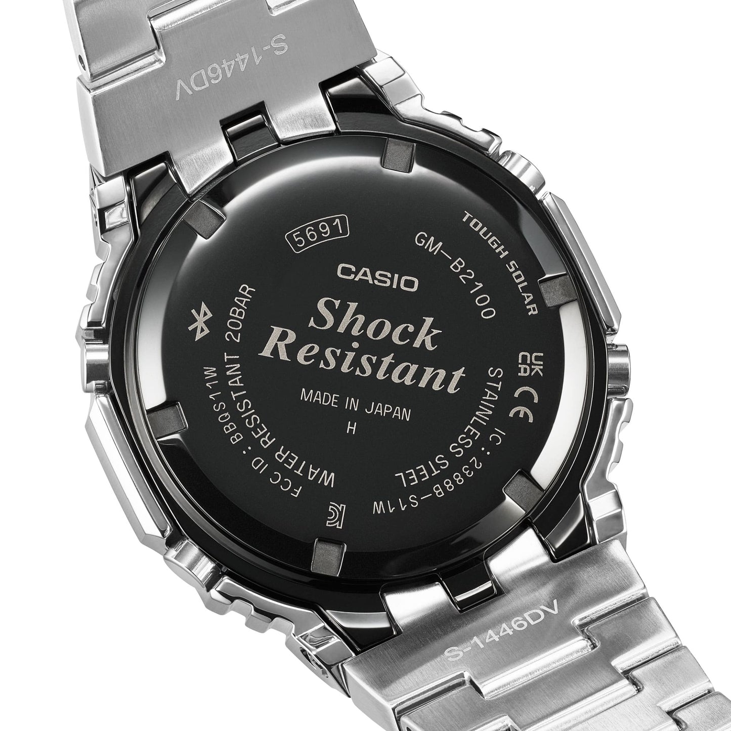 Casio G-SHOCK GM-B2100BT-1AJF FULL METAL — Bluetooth Tough Solar Black Bezel