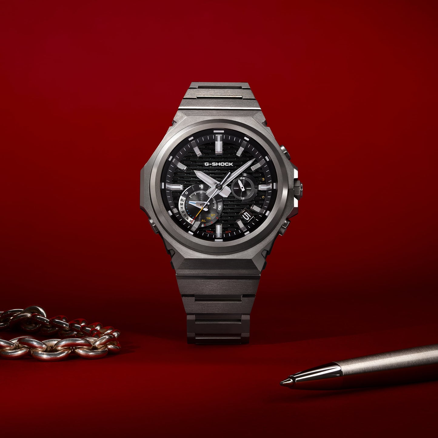 Casio G-STEEL GST-B1000D-1AJF SLEEK STYLE — Bluetooth Tough Solar Metal Band