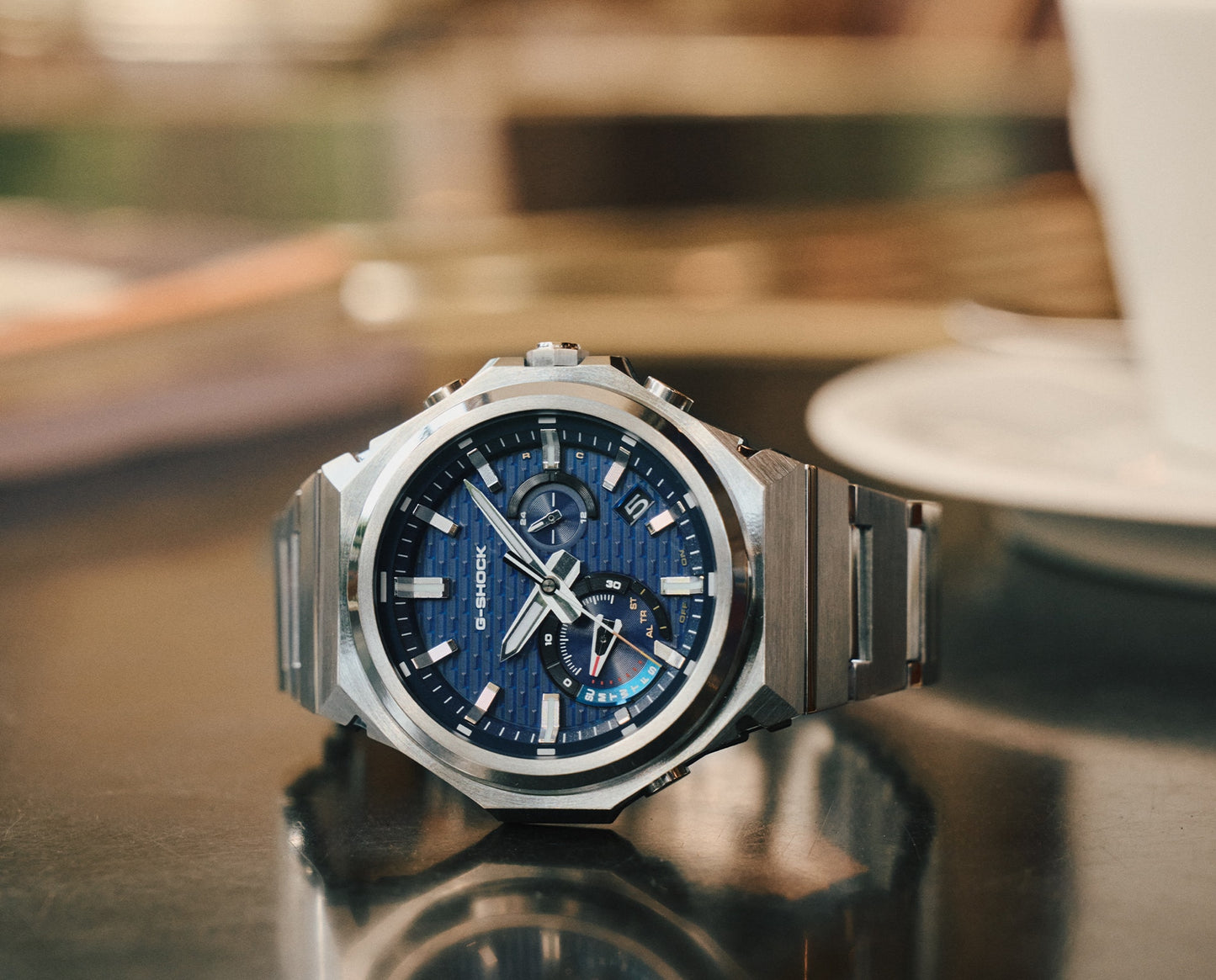 Casio G-STEEL GST-B1000D-2AJF SLEEK STYLE — Bluetooth Tough Solar Metal Band