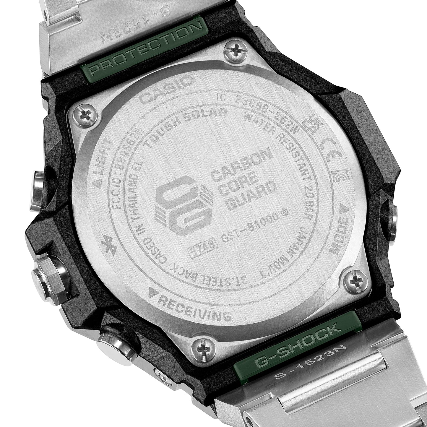 Casio G-STEEL GST-B1000D-3AJF SLEEK STYLE — Bluetooth Tough Solar Metal Band