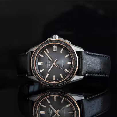 Casio OCEANUS OCW-S400RL-8AJR Manta S400 — Bluetooth Multi-Band 6 Tough Solar Titanium Leather (Limited 300)