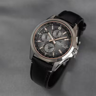 Casio OCEANUS OCW-T2600RL-3AJR Classic Line — Multi-Band 6 Tough Solar Titanium Leather Band (Limited 500)