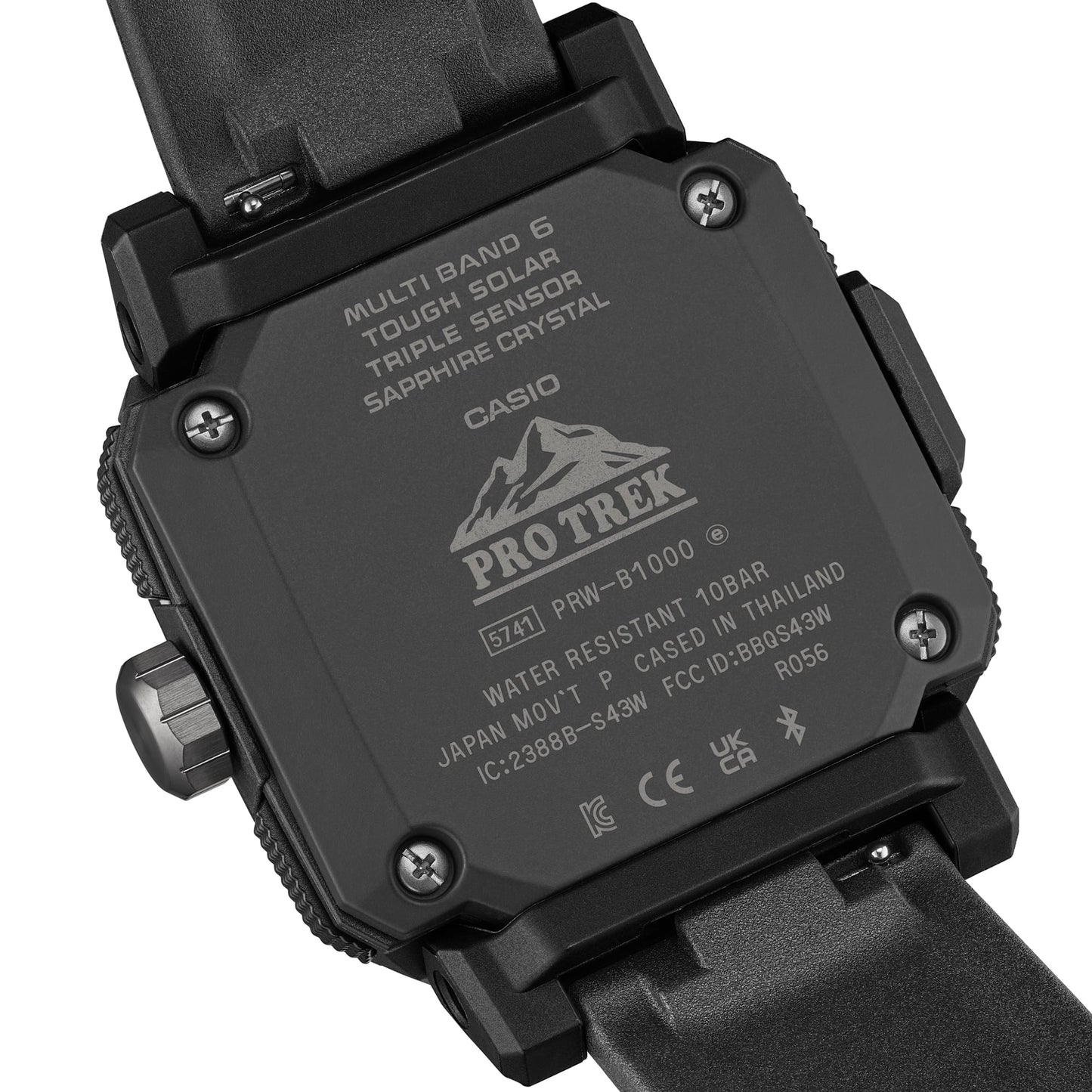 Casio PRO TREK PRW-B1000-1JF Climber Line — Triple Sensor Multi-Band 6 Bluetooth Tough Solar