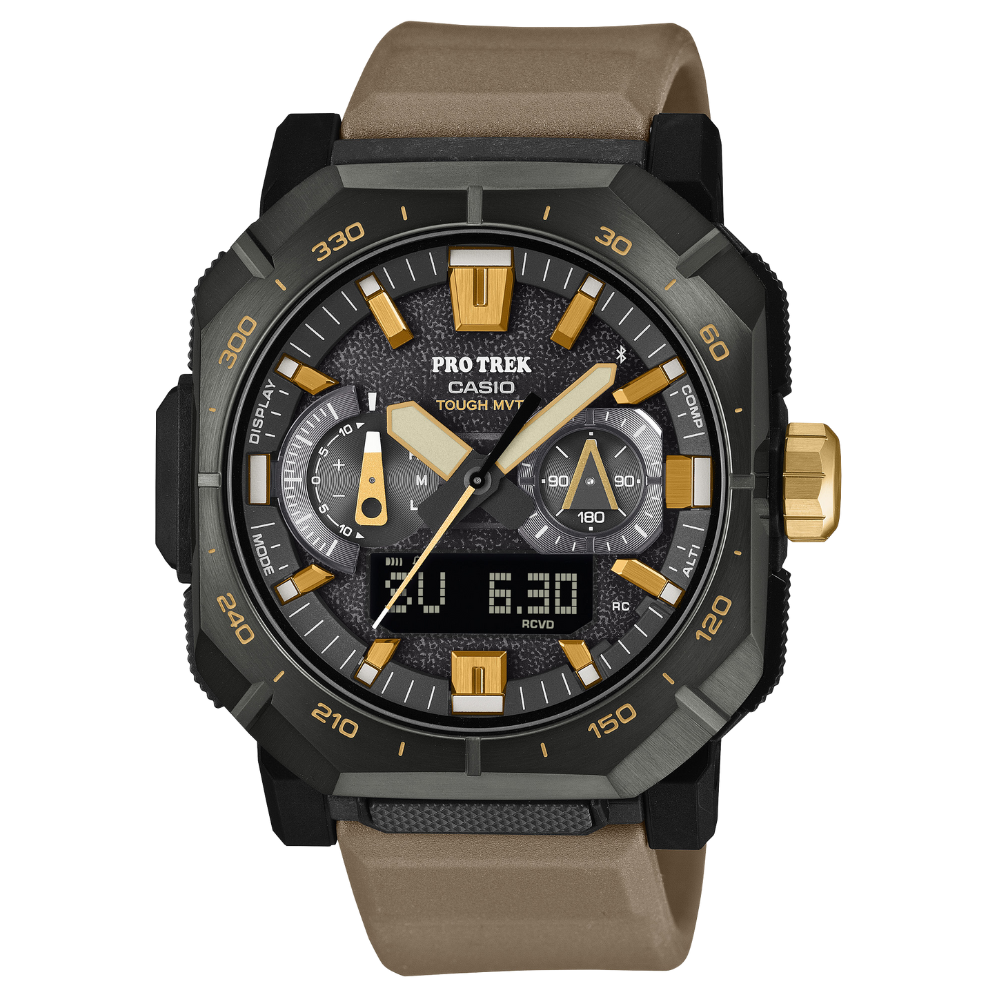 Casio PRO TREK PRW-B1000-5JF Climber Line — Triple Sensor Multi-Band 6 Bluetooth Tough Solar