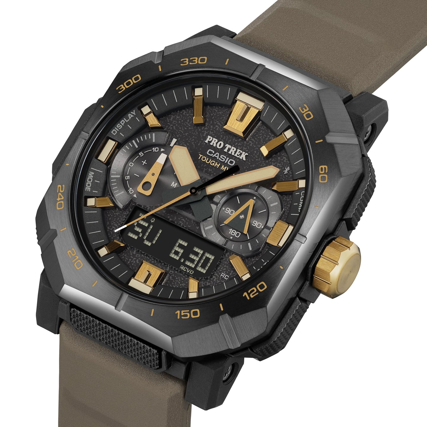 Casio PRO TREK PRW-B1000-5JF Climber Line — Triple Sensor Multi-Band 6 Bluetooth Tough Solar