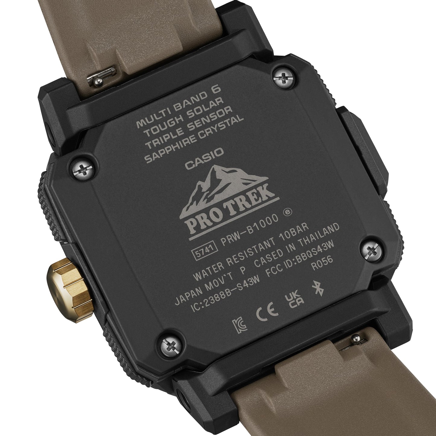 Casio PRO TREK PRW-B1000-5JF Climber Line — Triple Sensor Multi-Band 6 Bluetooth Tough Solar